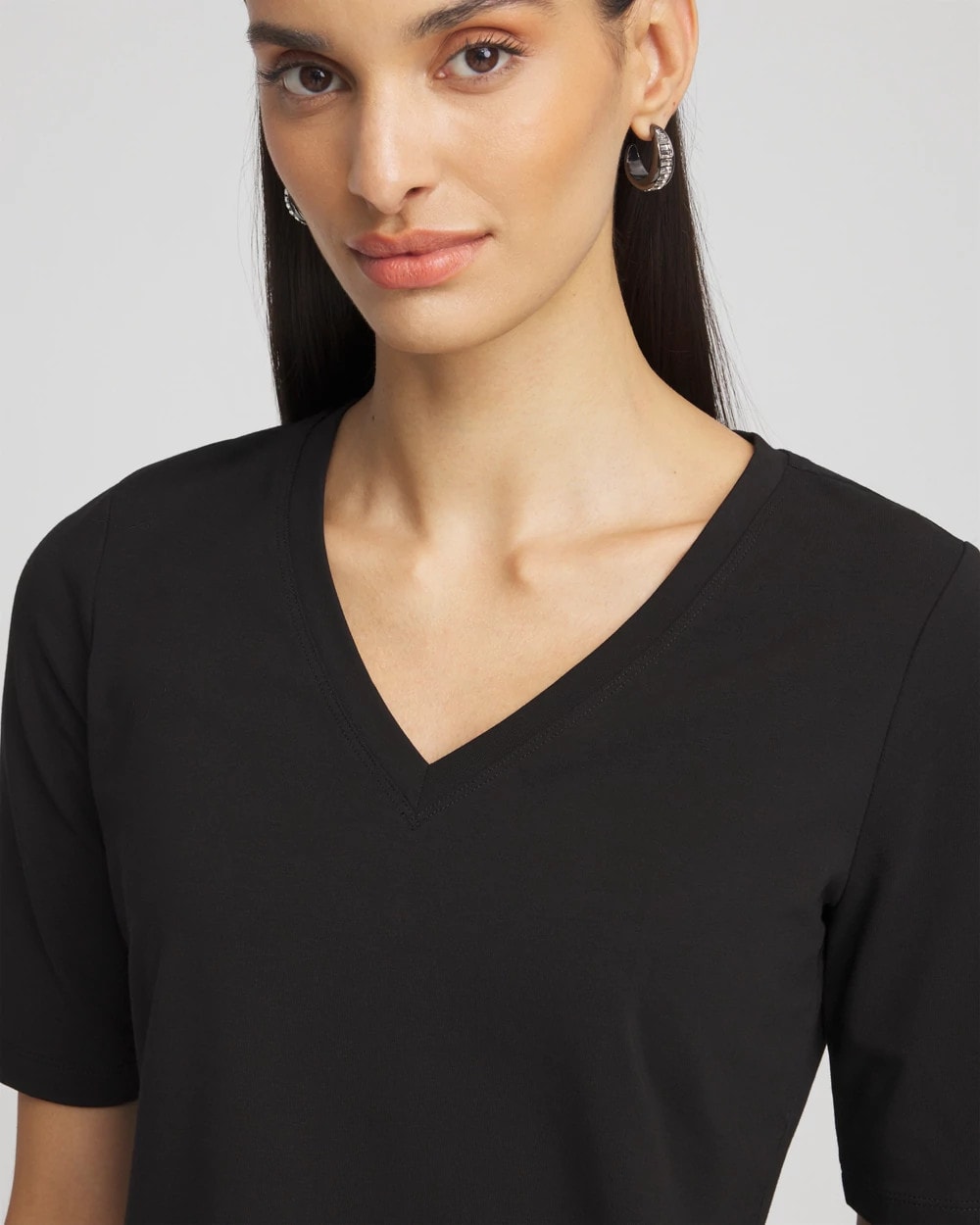 Chico's Elbow-Sleeve Perfect Tee