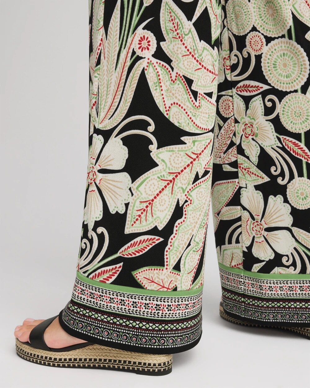 Chico's Travelers™ Island-Motif Palazzo Pants
