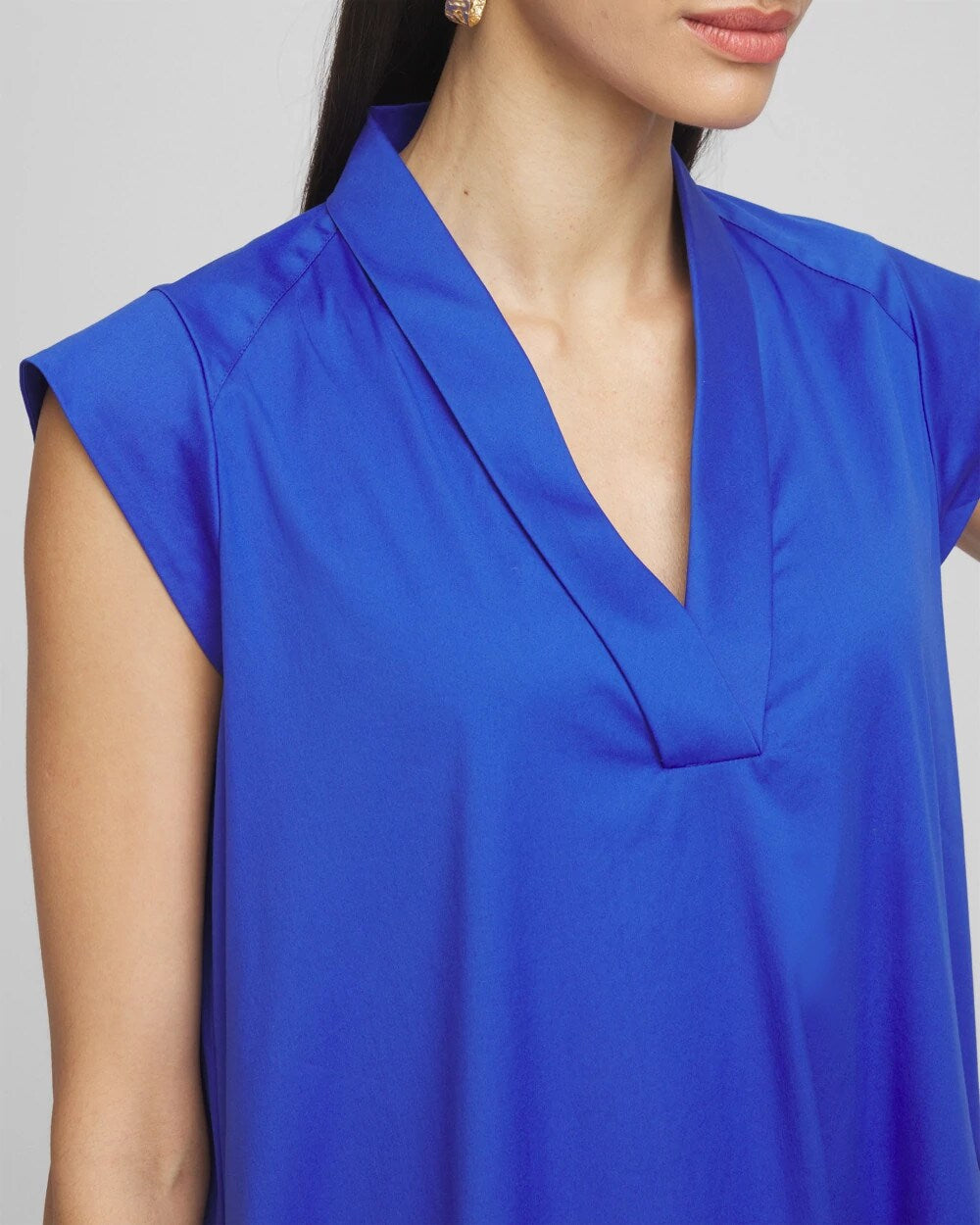 Chico's Popover Poplin Maxi Dress