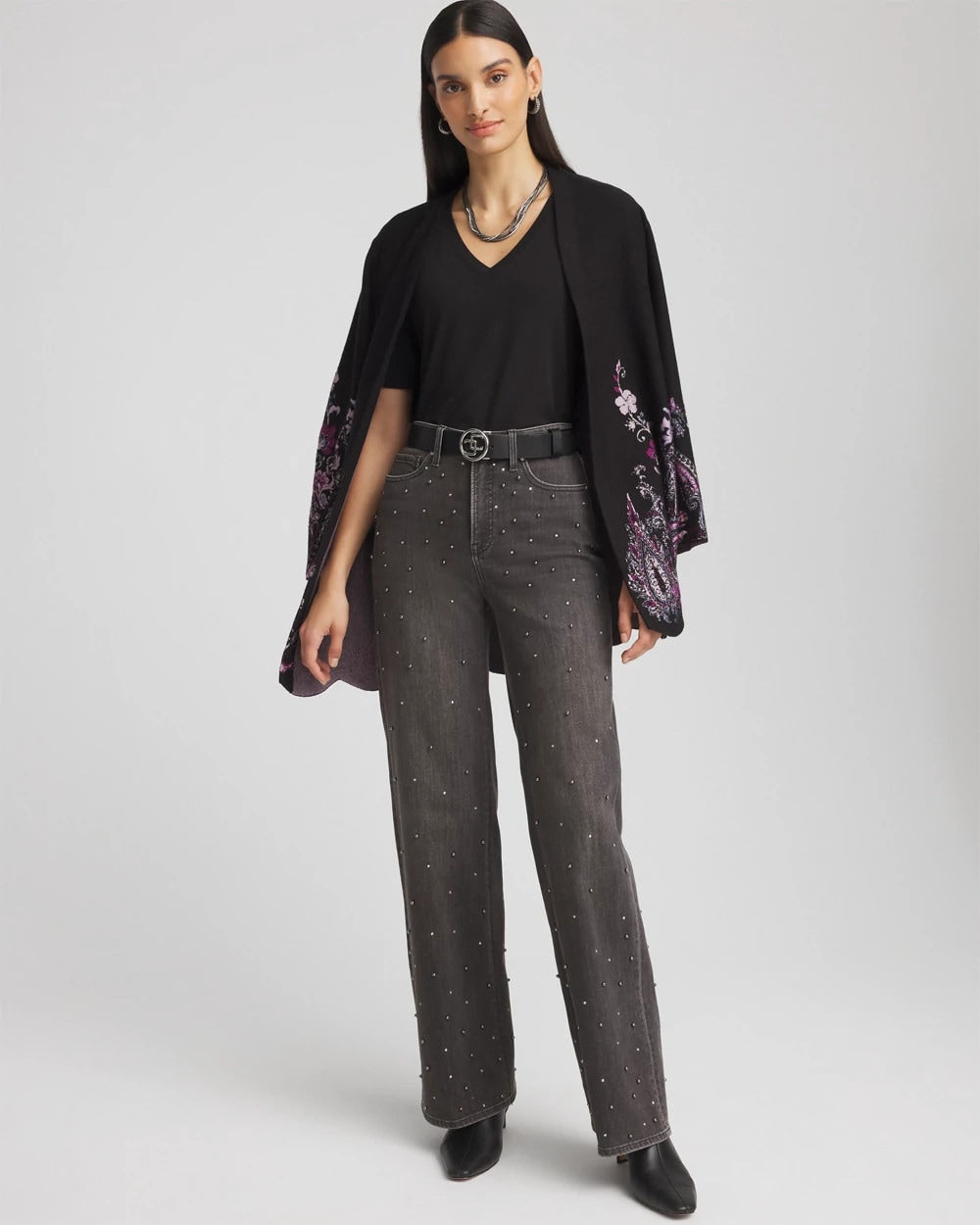 Chico's Elbow-Sleeve Perfect Tee