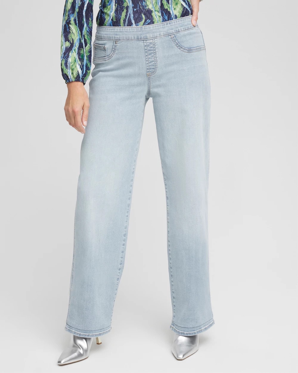 Chico's Pull On Wide Jean
