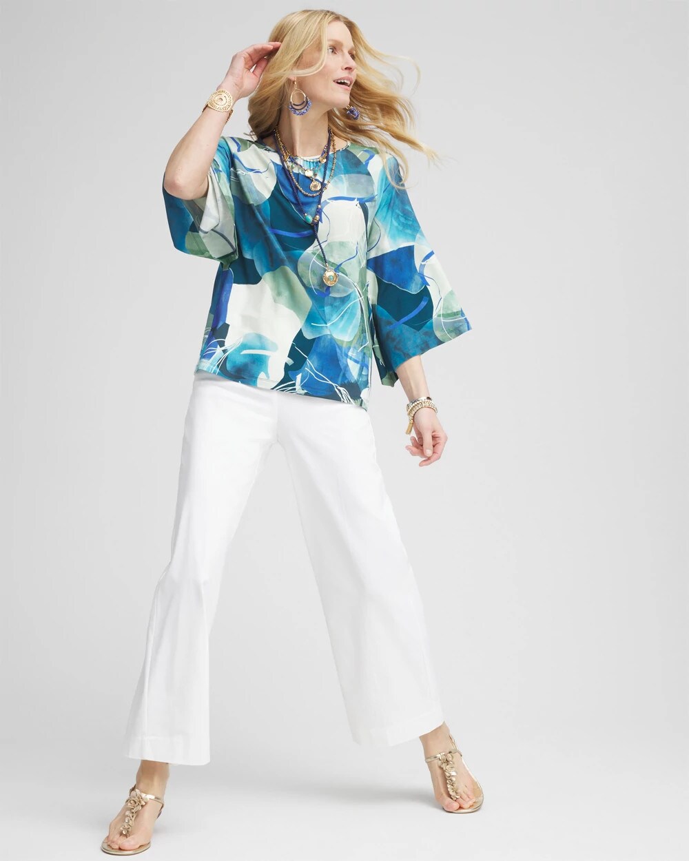 Chico's Brigitte™ Pull-On Wide Leg Cropped Pants