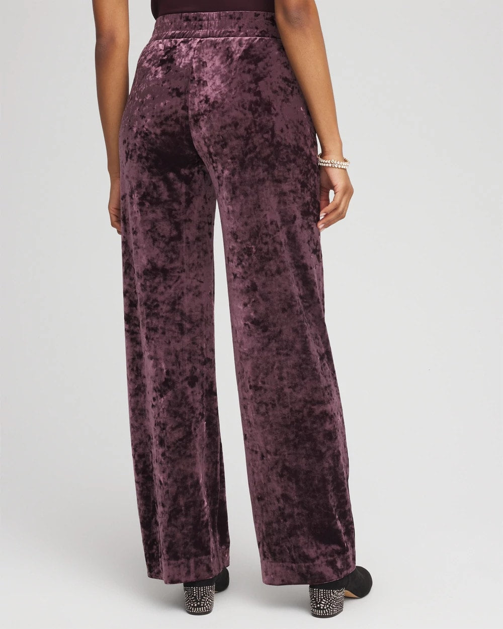 Chico's Crushed Velvet Wide-Leg Pants