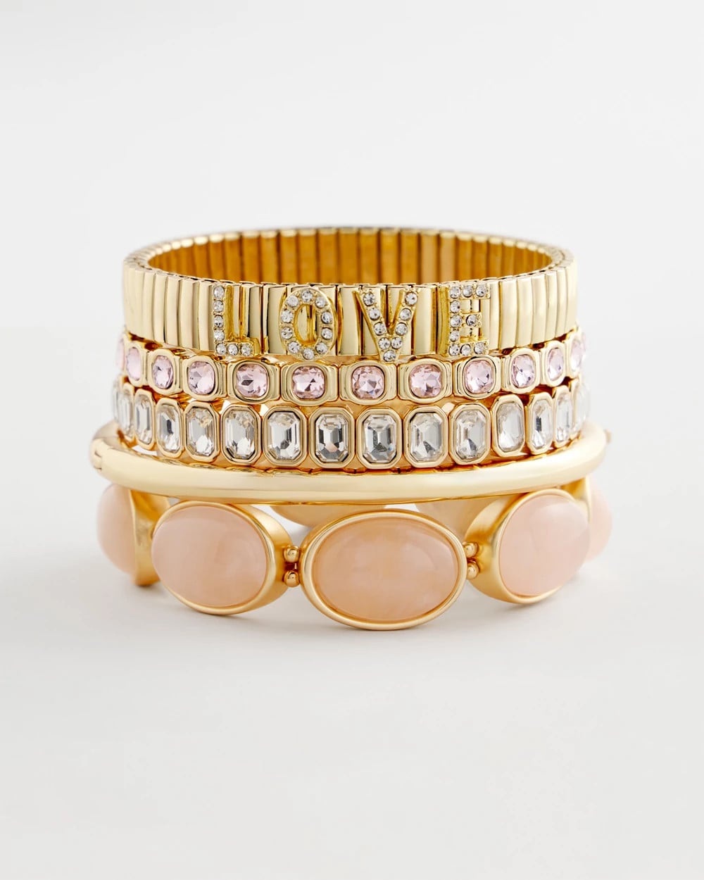Chico's Quartz Stone Stretch Bracelet