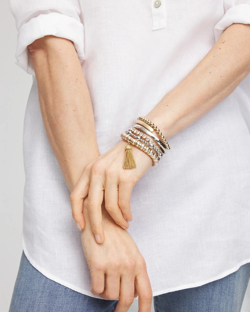 Chico's Mixed Metal Cuff Bracelet