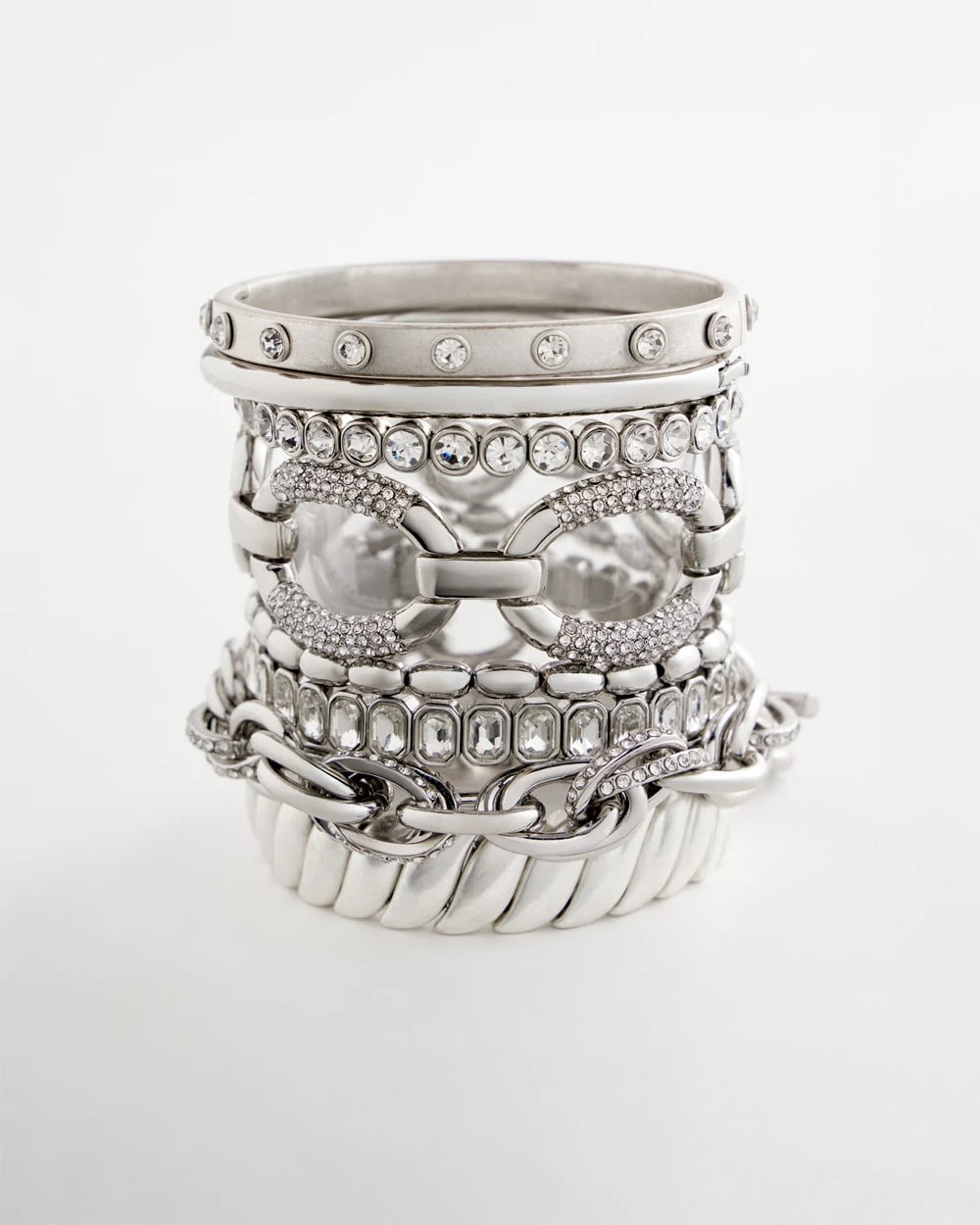 Chico's Matte Twist Stretch Bracelet