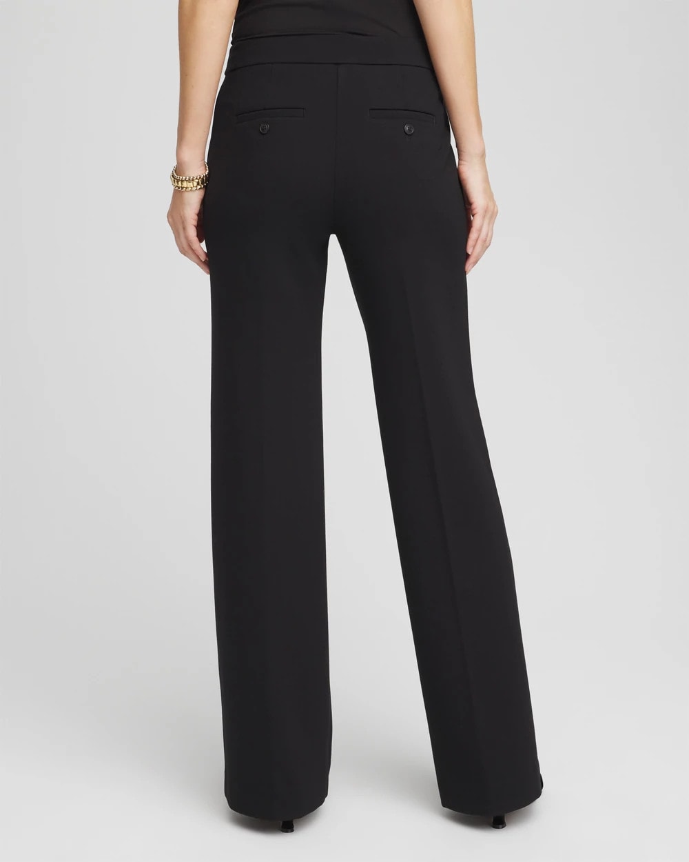 Chico's Petite Emme Wide-Leg Trouser Ponte Pants