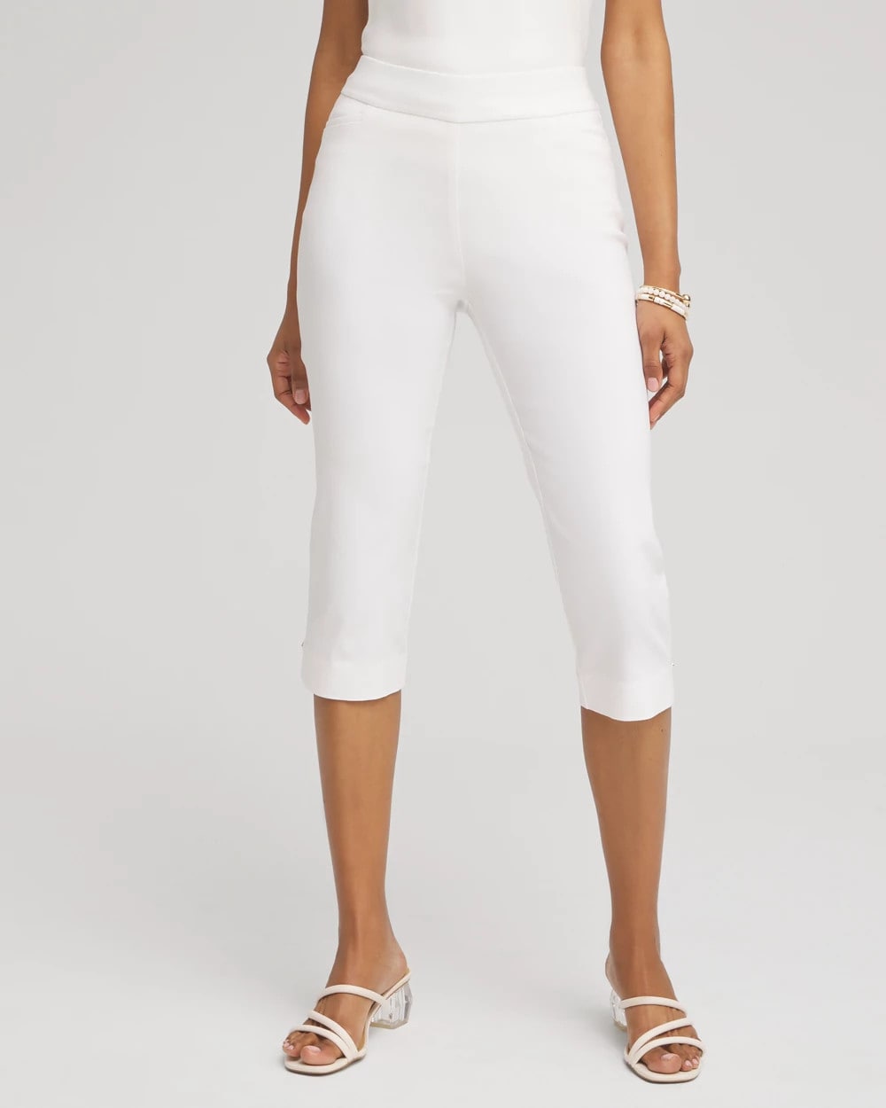 Chico's Petite Brigitte Rivet Capris