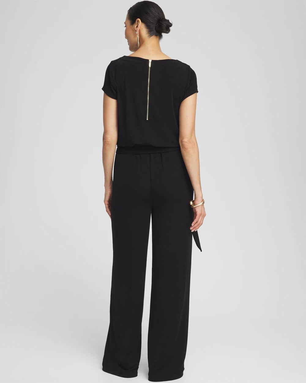 Chico's Petite Travelers™ Cap Sleeve Jumpsuit