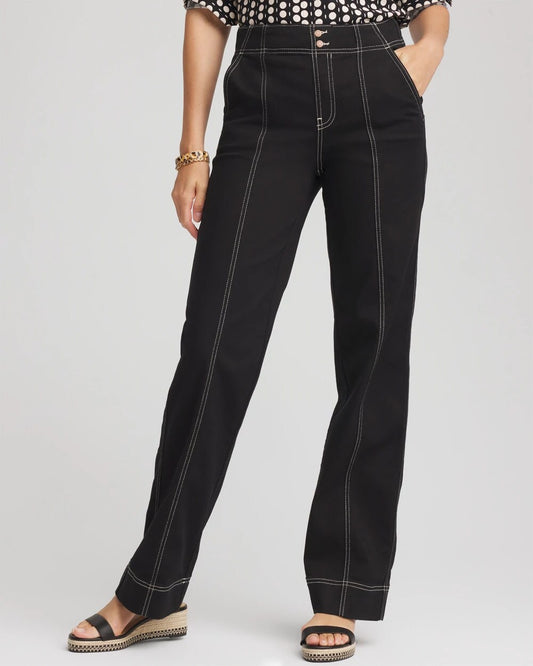 Chico's Petite Pull-On Wide-Leg Jeans