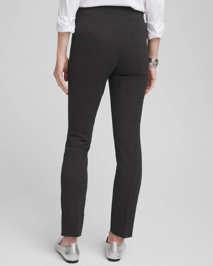 Chico's Juliet Trim Detail Ponte Ankle Pants